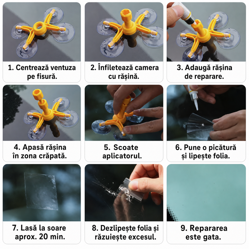 Kit Reparare Crăpături Parbriz
