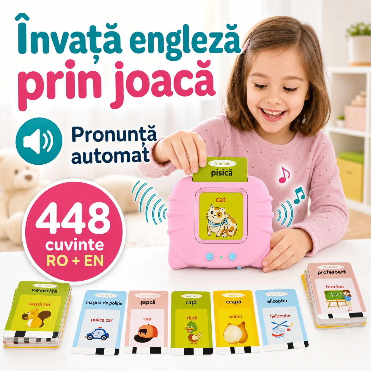 Carduri audio invatare Engleza pentru copii