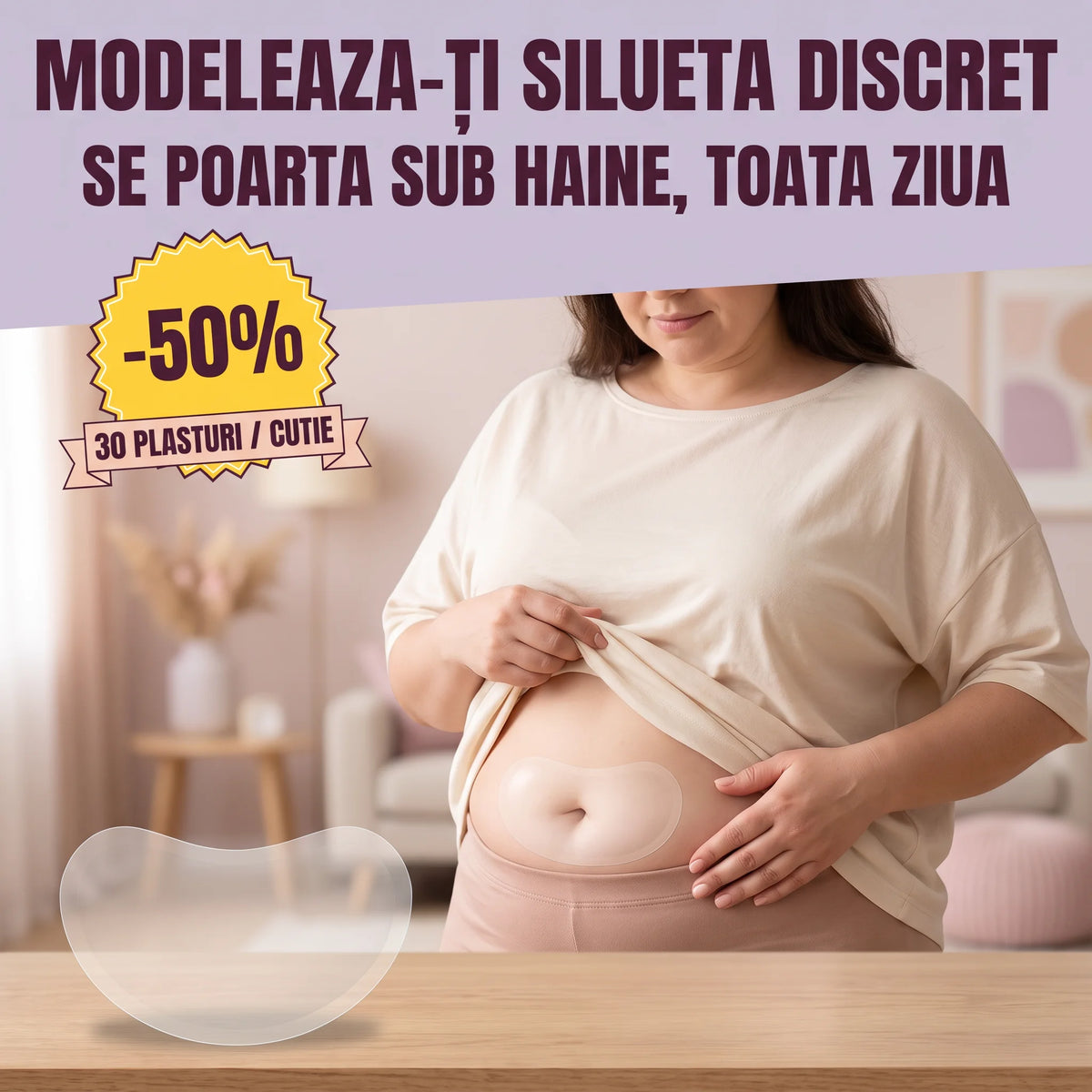 Set 3 cutii - Plasturi modelatori pentru slăbire (30 plasturi) (test)