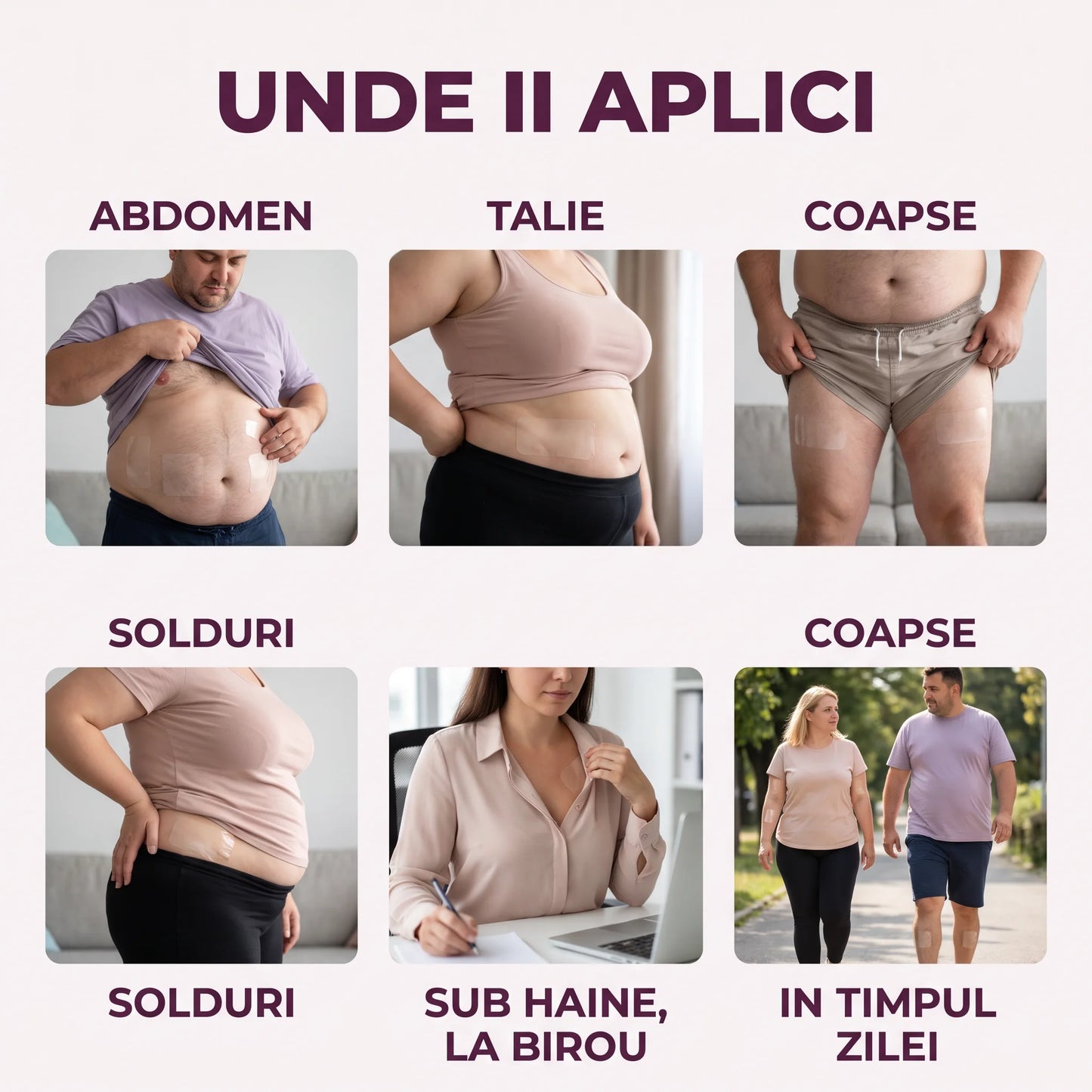 Set 3 cutii - Plasturi modelatori pentru slăbire (30 plasturi) (test)